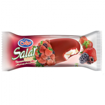 بستنی چوبی توت فرنگی سالار میهن 95 گرمی